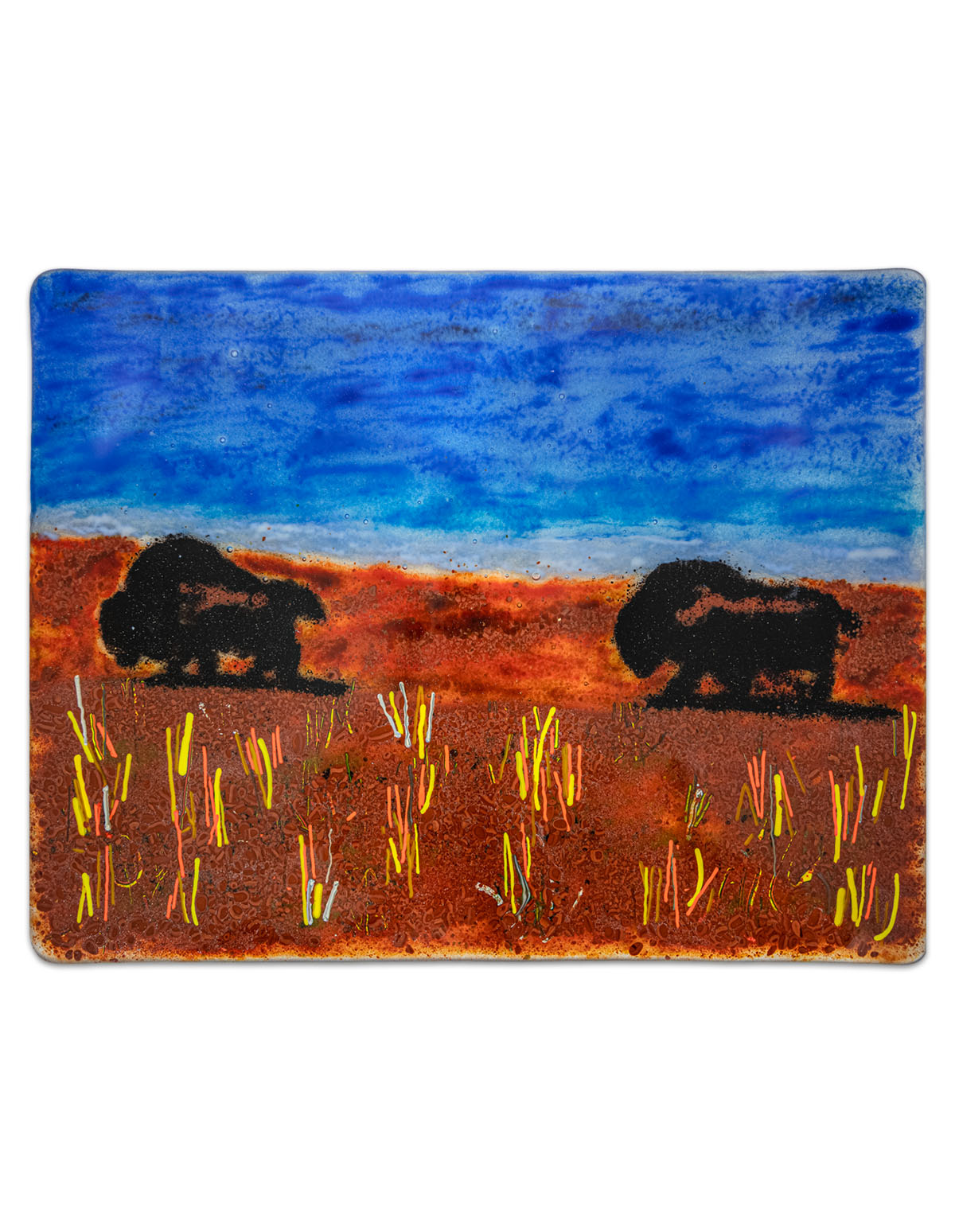 Fused glass art by Nancy Byers