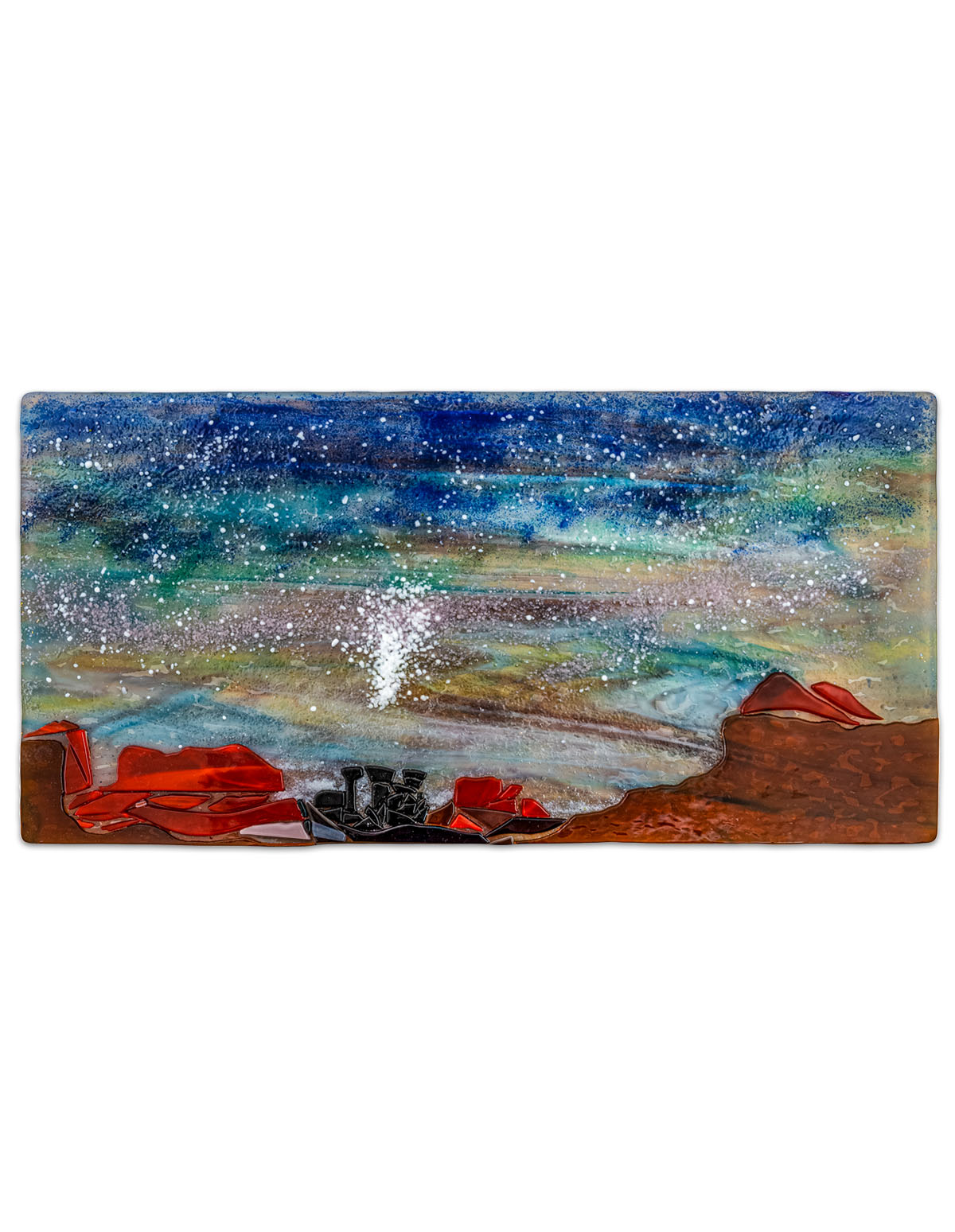 Fused glass art by Nancy Byers