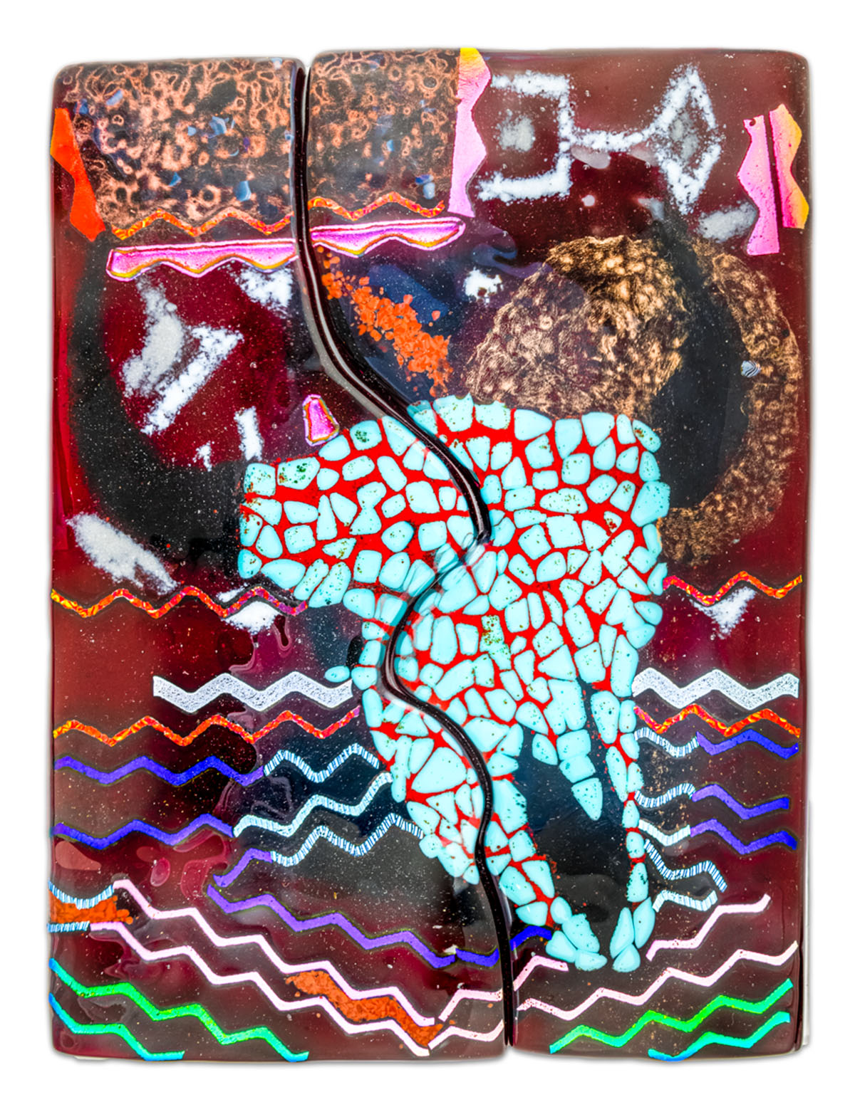 Fused glass art by Nancy Byers